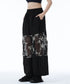 Sheer Floral Mesh Wide Pants