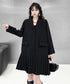 Pleated Hem Tailored Jacket Dress