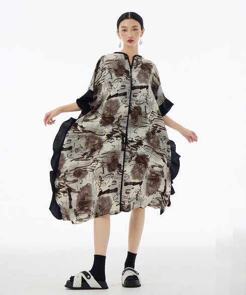 Brushwave Flow Dress