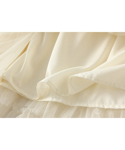 Volume Tiered Tulle Maxi Skirt