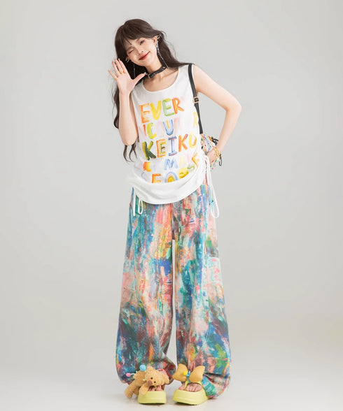 Art Color Wide Pants