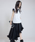 Contrast Collar Blouse