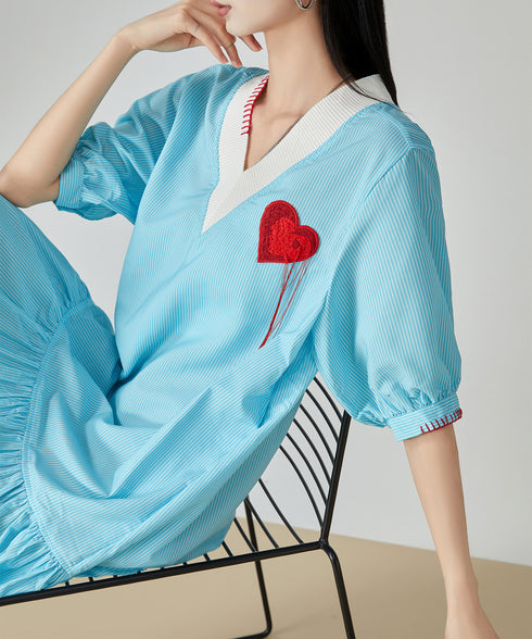 Heart Point Balloon Dress