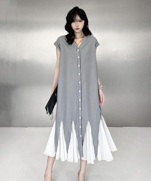 Stripe Veil Dress