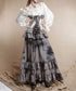 Layered Frill Lace-Up Corset Belt