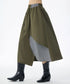 Layered Button Design Skirt