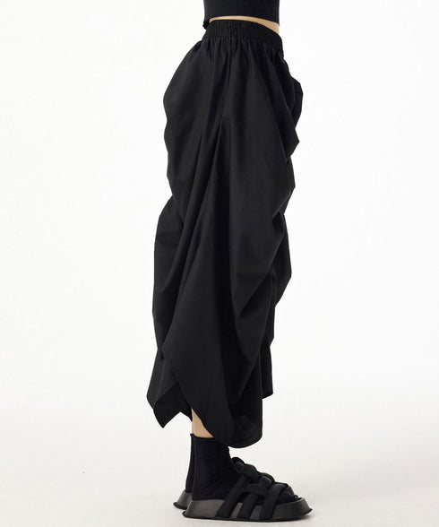Gather Curve Skirt