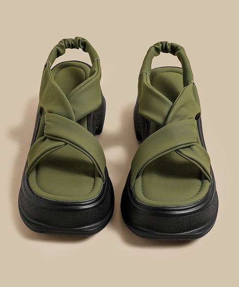 Twist Loop Platform Sandal