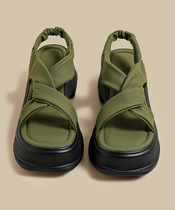 Twist Loop Platform Sandal