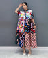 Colorful Panel Pattern Dress