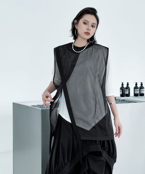 Mesh Layered Vest