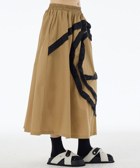 Circular Tape Embroidery Skirt
