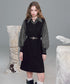 Check Layer Knit Dress