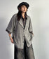 Grid Lapel Blouse