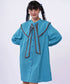 Check Sailor Tie Shirt Dress