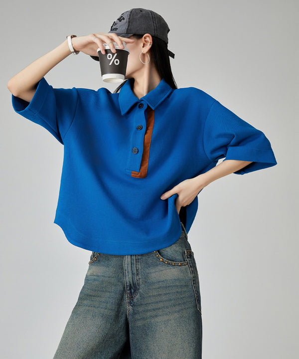 Solvane Trim Polo Top