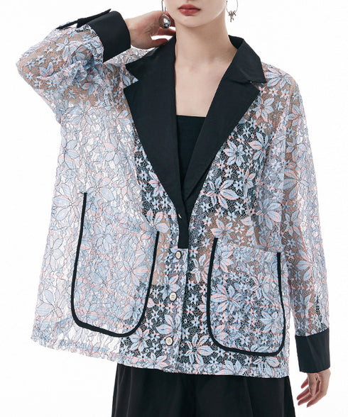 Floral Lace Sheer Jacket