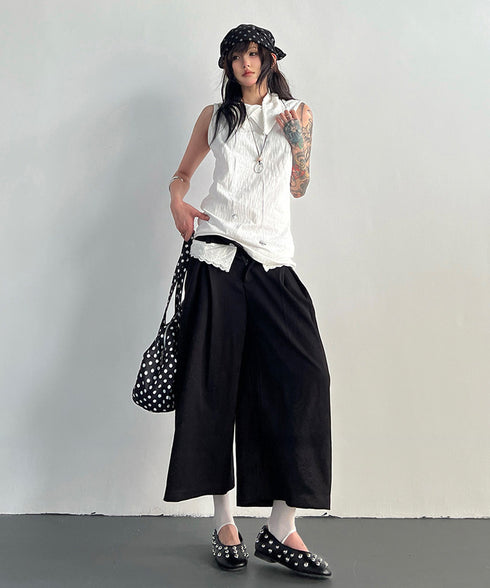 Ripple Collar Top