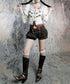 Lace Veil Waist Belt