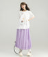 Sheer Balloon Hem Skirt