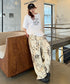 Abstract Ink Wide Pants