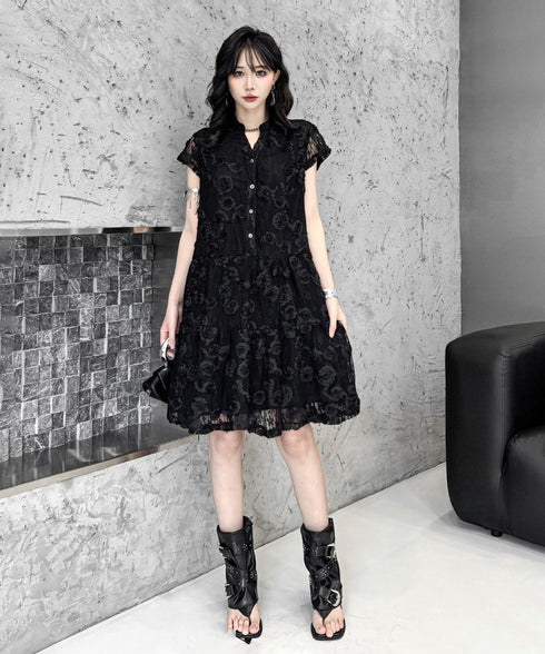Rosette Tier Dress