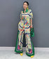 Floral Frame Blouse&Pants Co-ord