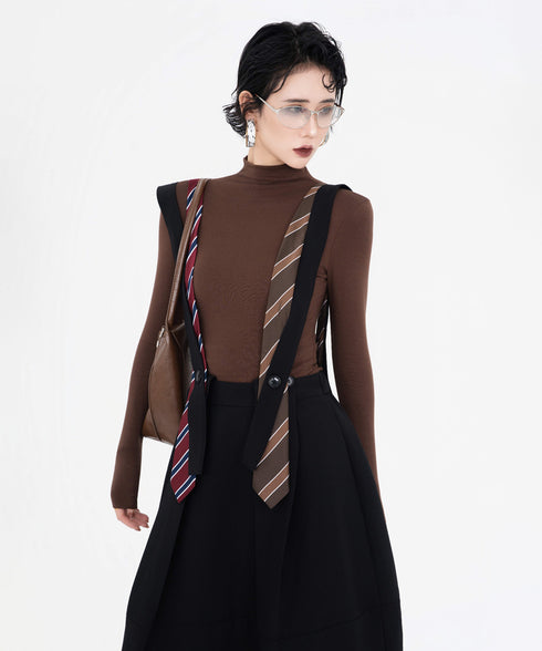 Tie Detail Apron Skirt