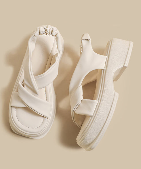 Twist Loop Platform Sandal