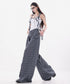 Grid Wrap Wide Pants