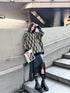 Geometric Pattern Knit Sweater