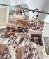 Patchwork Halter Top & Pants Co-ord