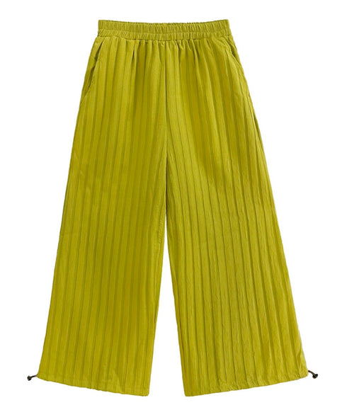 Crinkle Drawcord Wide Pants