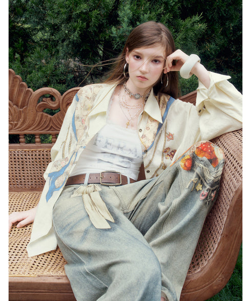 Bijou Print Blouse