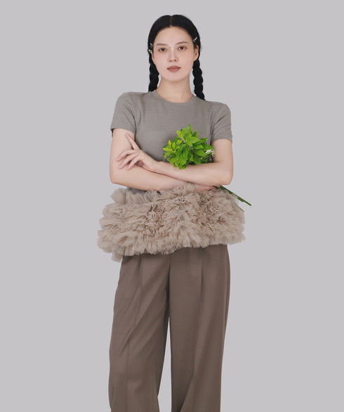 Orphina Ruffle Hem Top