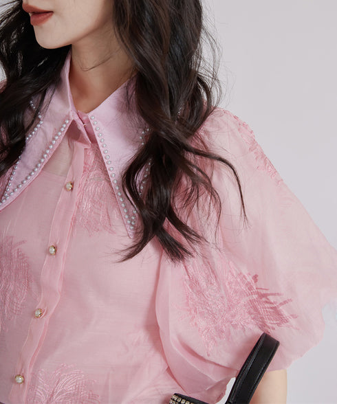 Floral Sheer Blouse