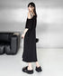 Zip Strap Drape Dress
