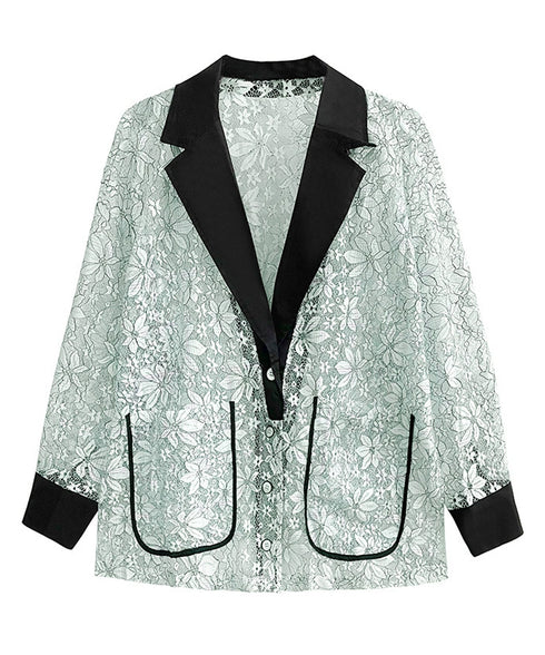 Floral Lace Sheer Jacket