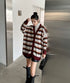 Multi Stripe Loose Knit Cardigan