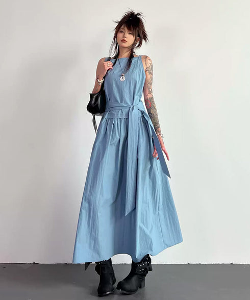 Belt Flow Dress