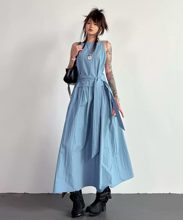 Belt Flow Dress