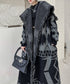 Fringe Pattern Long Coat