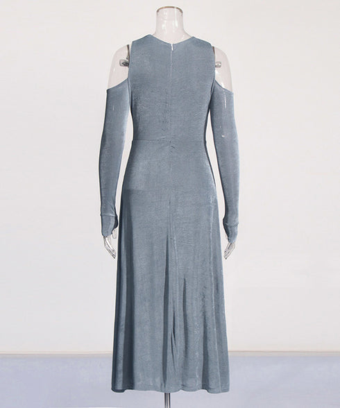 Cross Drape Maxi Dress
