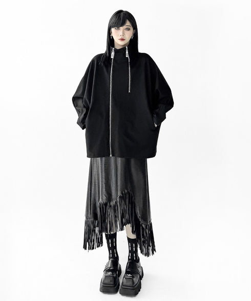 Zip Flow Poncho Top