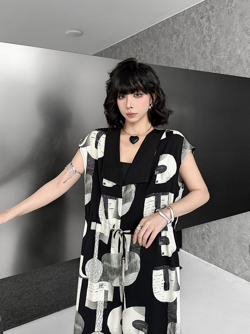 Alphabet Print Jumpsuit