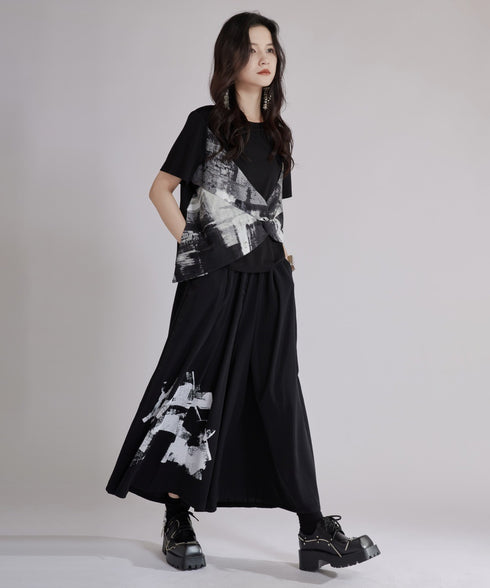 Graphic Twist Layered T-shirt