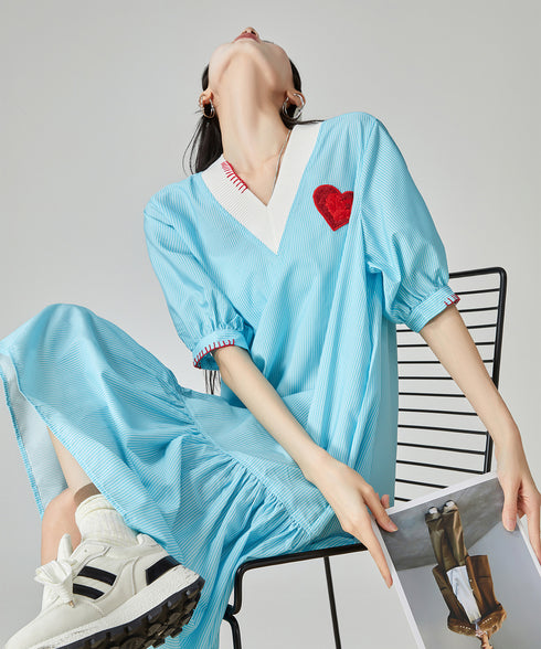 Heart Point Balloon Dress