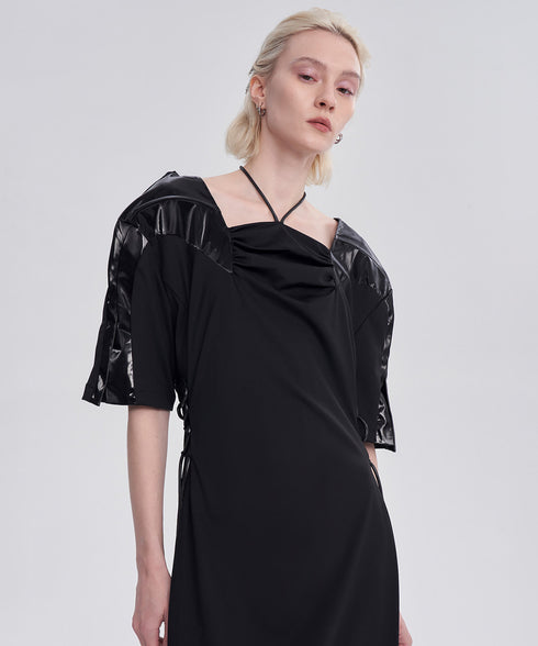 Gloss Panel Strap Dress