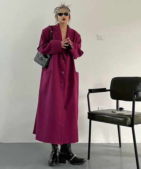 Magenta Long Coat