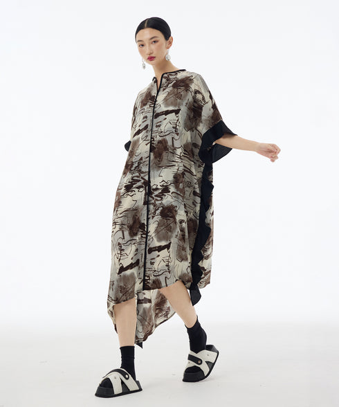 Brushwave Flow Dress